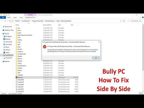 HOW TO FIX SIDE BY SIDE || BULLY PC
