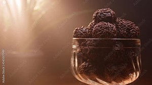 The traditional Brazilian party candy, the chocolate Brigadeiro