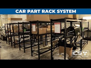 Explaining Our Rack System for Parts That Helps Us Keep Parts Organized for When Technician is Ready