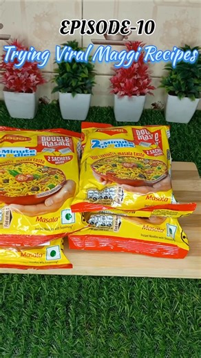 EP-10: Viral Tomato Garlic Maggi 🍅🧄🔥|Spicy Chatpati Maggi Recipe😍 #maggi #shorts #viral #quickrecipe