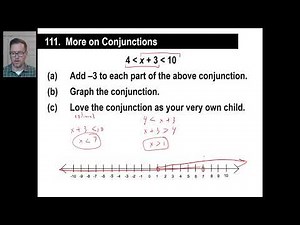 Saxon Math - Algebra 1: 3rd Edition (Lesson 111 - More on Conjunctions, Disjunctions)