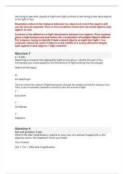 BIOD 171 Essential Microbiology Portage Learning Module 3 Exam Questions and Answers