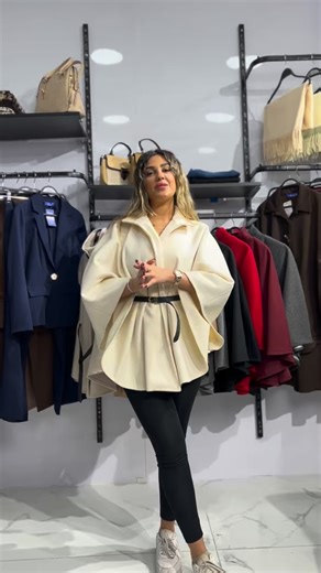 The trendiest cape of the season Available in many colors! For orders online contact us on 70-888787 / 71-049426 💙 #OOTD #BoldStyle #StatementLook #FashionVibes #ColorPop | Blue Base