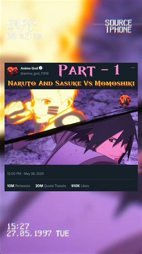 Naruto And Sasuke Vs Momoshiki #naruto #anime #short #shorts #narutoshippuden