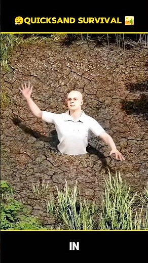 Quicksand Survival 🏜️ #ScienceFacts #DangerousFacts