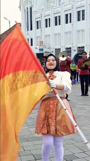 Color Guard Flag Spinning for Marching Band