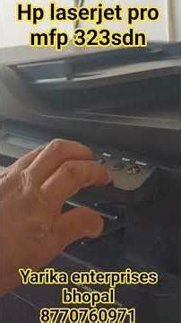 HP lejerjet MFP 323sdn test Page #printer