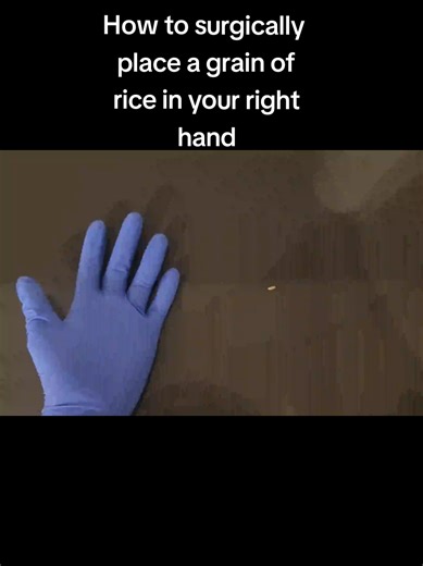 How to Place a Grain of Rice in Your Hand with Precision