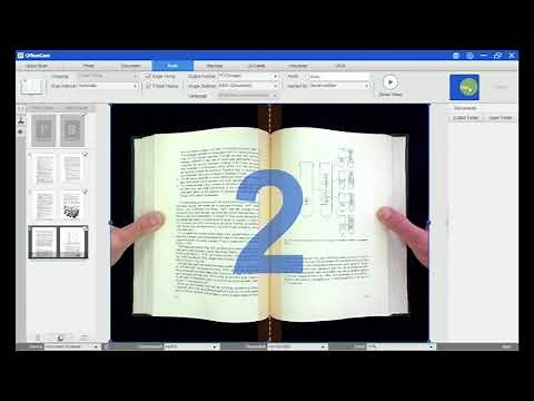 Use the VIISAN smart document scanner to scan a book.