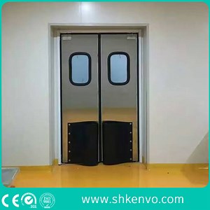 [Hot Item] Commercial Double Swinging Metal Impact Traffic Doors for Kitchen or Retail Store