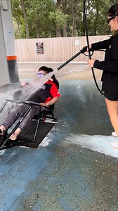 What did he do to deserve this???😅😅 #simracing #comedy #nextlevelracing #funny *performed in a controlled environment using demo products, do not try at home* | Next Level Racing