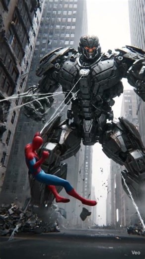 Spider-Man and Hulk vs. Giant Robot Attack in NYC!
