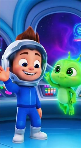 Meet My Alien Friend 👽🚀 | Fun Kids Video #zibinokidsnursery #usakids #toddlerfun