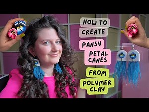 How To Create Realistic Pansy Canes with Polymer Clay as a Beginner