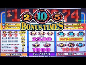 ⭐ NEW Bonus Times Reels 🎰 Bonus Free Spins Slot Machine 10x 5x 2x Old School 777 @Pechanga Casino