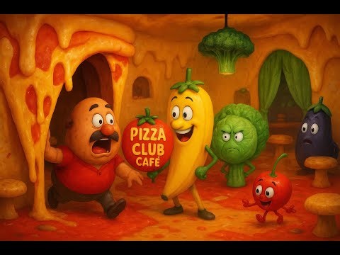 “Pizza Club Café Chaos 🍕 Motu Potato & Funny Fruits’ Ultimate Adventure!”