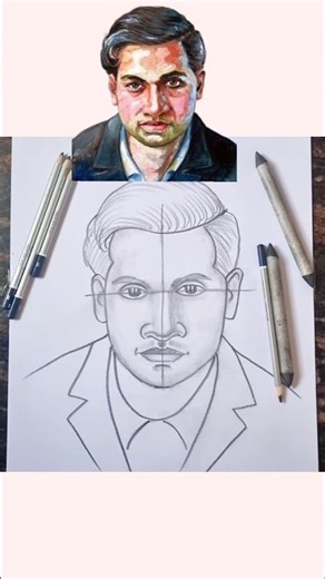 Srinivasa Ramanujan Drawing | Mathematics Day drawing ✨️