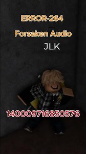 ERROR 264 FORSAKEN AUDIO (Roblox Music ID 2025) #shorts