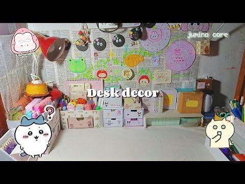 Desk decor idea + Tour 🍥🫧🍡 ||jumino core 🍡🍃☘️🍭