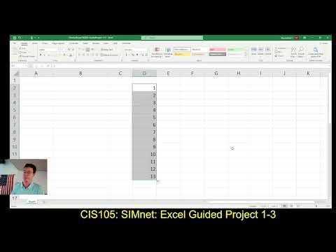CIS105: 10/2/25: SIMnet: Excel Guided Project 1-3