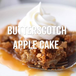 This light and airy apple cake filled with chunks of fresh apples and butterscotch morsels is the ultimate fall season dessert. Each slice finished with a drizzle of caramel and a dollop of whipped cream is decadence you need to experience. Recipe: https://noblepig.com/2008/04/an-unfair-advantage/ | Noble Pig