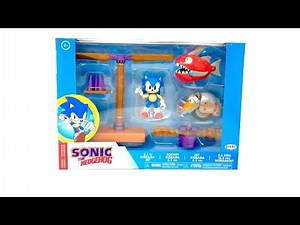 Jakks Pacific Sonic The Hedgehog 2.5 Inch Diorama Set W/ Classic Sonic, Rhinobot, & Chopper Review