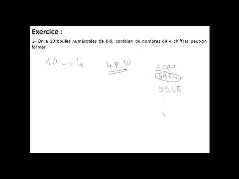 [Analyse combinatoire] Exercice 3 Partie 1