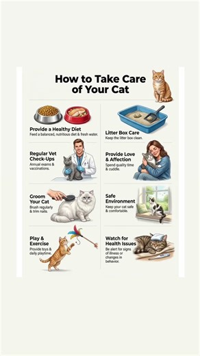 New Cat Owner? Follow These 8 Simple Care Tips. #catcaretips #catowner #petcareguide #healthtips