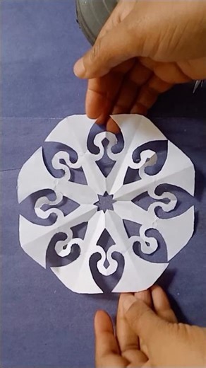 paper snowflake cutting tutorial #diy #paper #paper #artandcraft