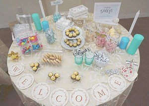 "How to Create a Delicious, Fun, and Cute Candy Buffet for Your Welcome Space to Make Wait Times Enjoyable ♩"