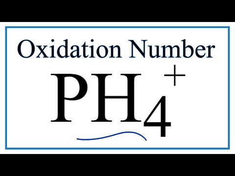 How to find the Oxidation Number for P in the PH4 + ion. (Phosphonium ion)