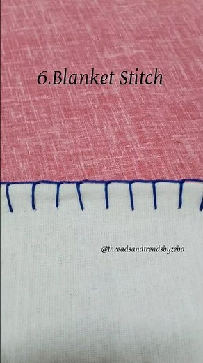How to sew a Blanket Stitch | Easy edge finishing for beginners | #blanketstitch