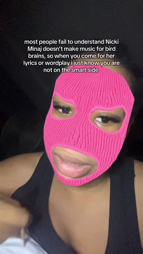 you actually have to do your homework when you listen to her raps. she doesn’t do basic at all! #barbs #nickiminaj #pinkfriday #onika #nickilyrics