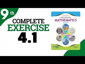 Exercise 4.1 - 9 Class Math | Federal Board - FBISE - National Book Foundation