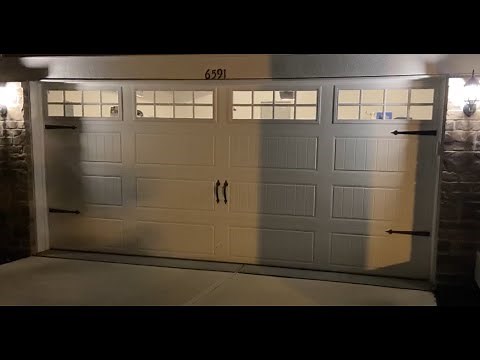 Nighttime Classy Garage Door Opening and Closing!