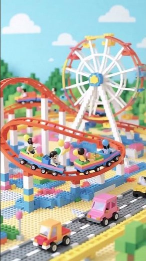 DIY Block Roller Coaster! 🎢