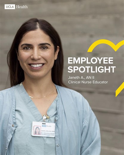 As a Clinical Nurse Educator, Janeth A. plays a key role in continually elevating our nursing practice. Why does Janeth think someone should consider working at UCLA Health? “Because this is the best place to work. I’ve worked at a few other hospitals, and I feel like UCLA Health is the best. You have a lot of support, resources, and opportunities here.” You can experience this in your own career. Explore our open roles and apply today. https://www.uclahealthcareers.org/job-search-results/ #UCLA