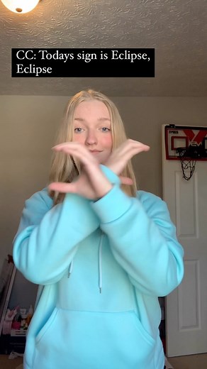 Asl for teens on Instagram: "Eclipse in sign language and eclipse sunscreen from @earthharbor #signlanguage #signlanguageclass #signlanguageinschools #asl #smallbiz #earthharbor #eclispe"