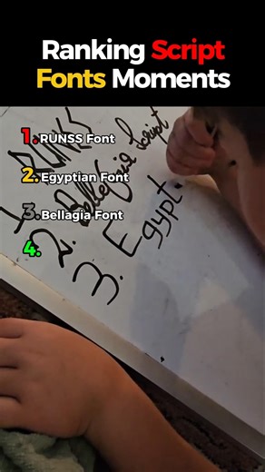 Ranking Drawing Script Fonts Moments #ranking #hyperlexia
