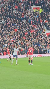Bruno's red card incident - view from the Stretford End. What a joke!! #mufc #manchesterunited #brunofernandes #muntot | StrettyEnd