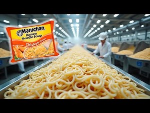 FACTORY SECRETS Revealed! How Ramen Noodles are made in a FACTORY!