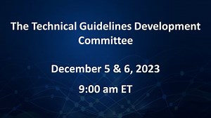 The Technical Guidelines Development Committee