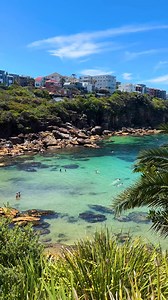 588K views · 2.5K reactions | Visit Sydney's beaches for a taste of the enviable Aussie lifestyle 冀 The weather is warming up around the country so if you need us, we'll be swimming in the sunshine ☀️ : Gordons Bay, Warrane (Sydney.com), Visit NSW #SeeAustralia #ComeAndSayGday #FeelNSW #FeelNewSydney ID: A video shows people swimming in a clear, sandy bay surrounded by trees with houses perched on the cliff above. | Australia.com | Facebook