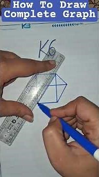 How to draw K6 Complete graph Class 6 Math Patterns in Mathematics #maths #ganitaprakash