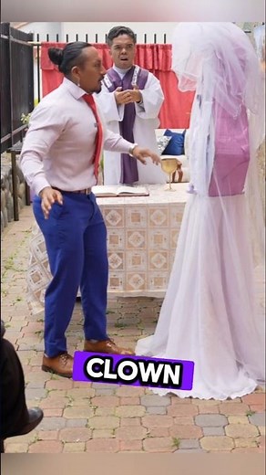 The Bride Was a Clown Shocking Wedding Twist 👰‍♀️ #hollywoodcouple