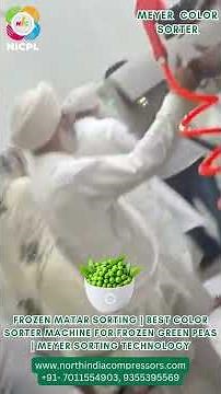 Frozen Matar Sorting | Best Color Sorter Machine for Frozen Green Peas | Meyer Sorting Technology