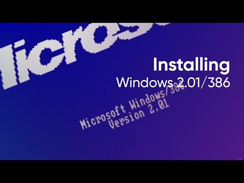 Installing Windows 2.01