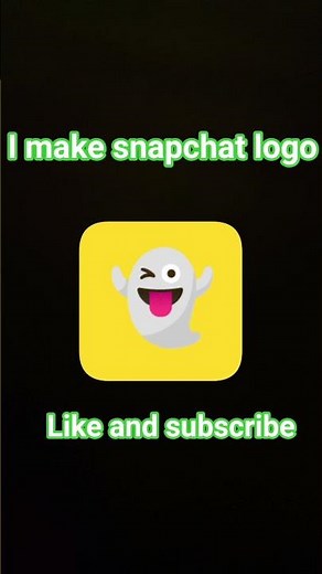 I make snapchat logo