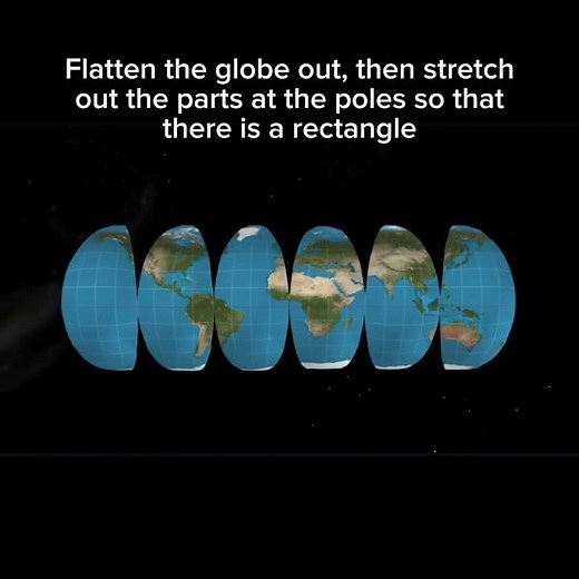 How the Mercator projection is made -- 0.0001% HAVE SEEN THIS INSANE ANIMATION #projectionmapping