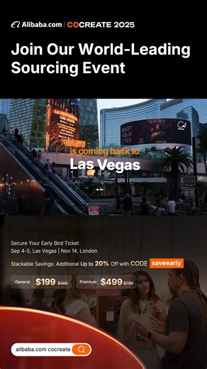 Alibaba.com's CoCreate 2025: Your launchpad to global success. Secure discounted tickets today with code: saveearly | Alibaba.com | Facebook